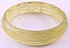 LG72 carved clear celluloid bangle